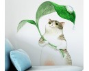 Rain Shelter Kitten Cute Wall Decor 